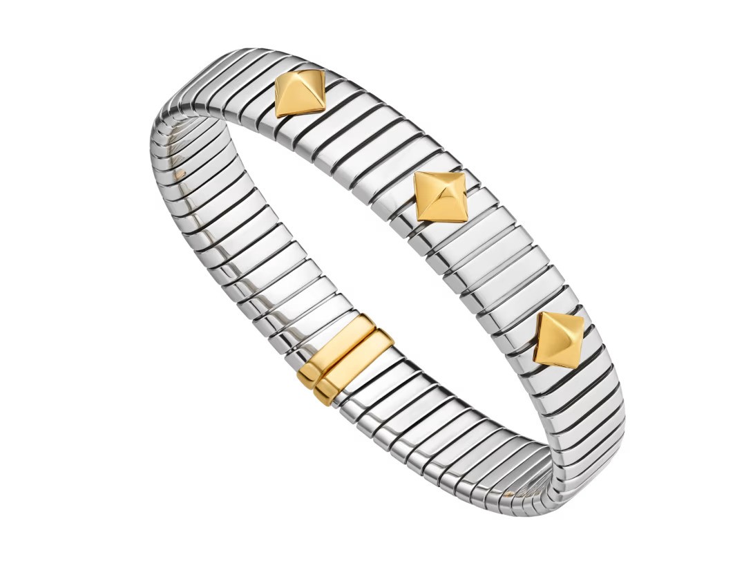 سوار Bvlgari من الذهب والفولاذ