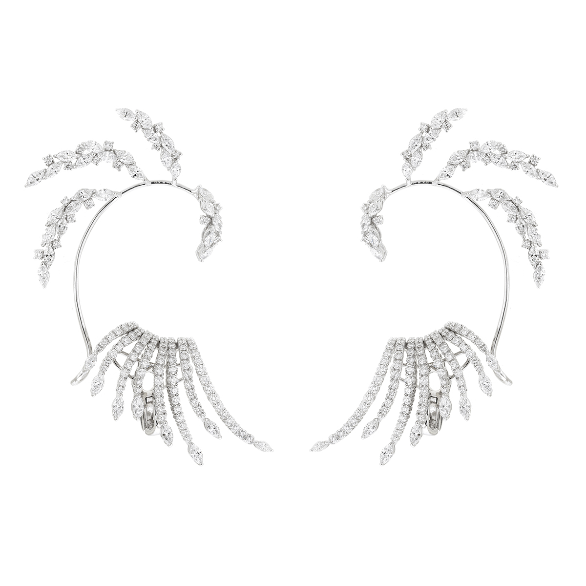 سوار أذن ماس Cuff Earrings من yeprem Jewellery