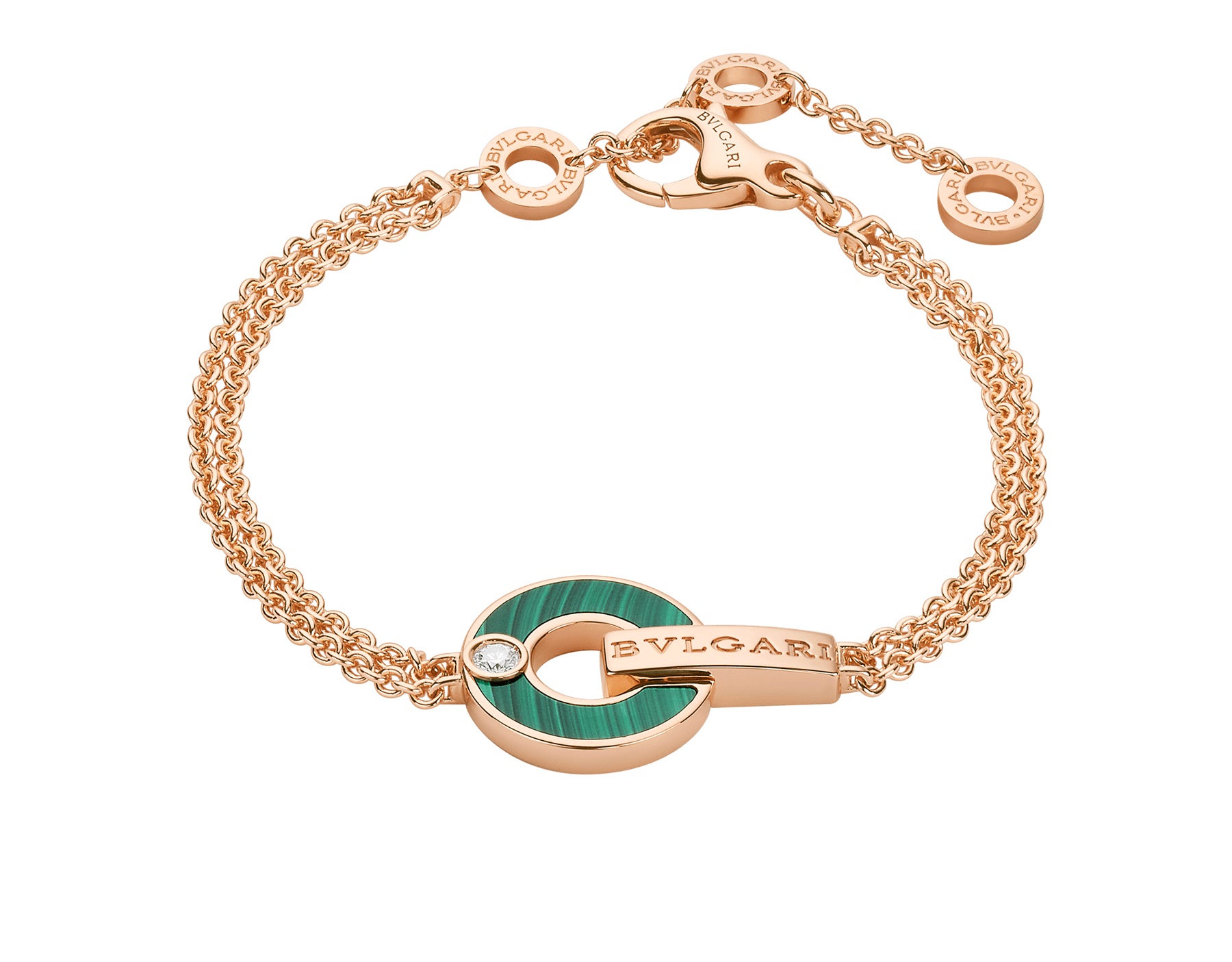 سوار بولغاري المرصع بالمالاكيت Bvlgari malachite bracelet من بولغاري Bvlgari