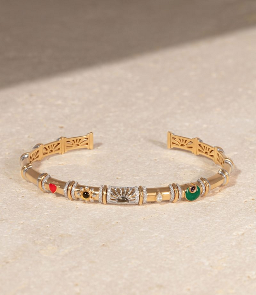 سوار مرصع بحجر المرجان من l’Atelier Nawbar