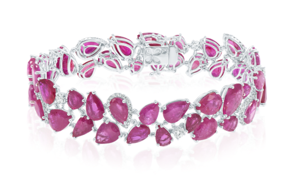 سوار من الياقوت والألماس من دار Dhamani1969