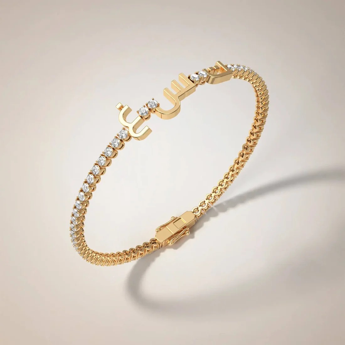 سوار Arabic Letter Tennis من Aquae Jewels