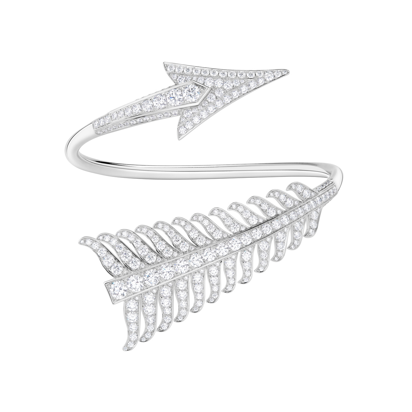 سوار BOUCHERON Flèche، مرصع بالماس، من الذهب الأبيض