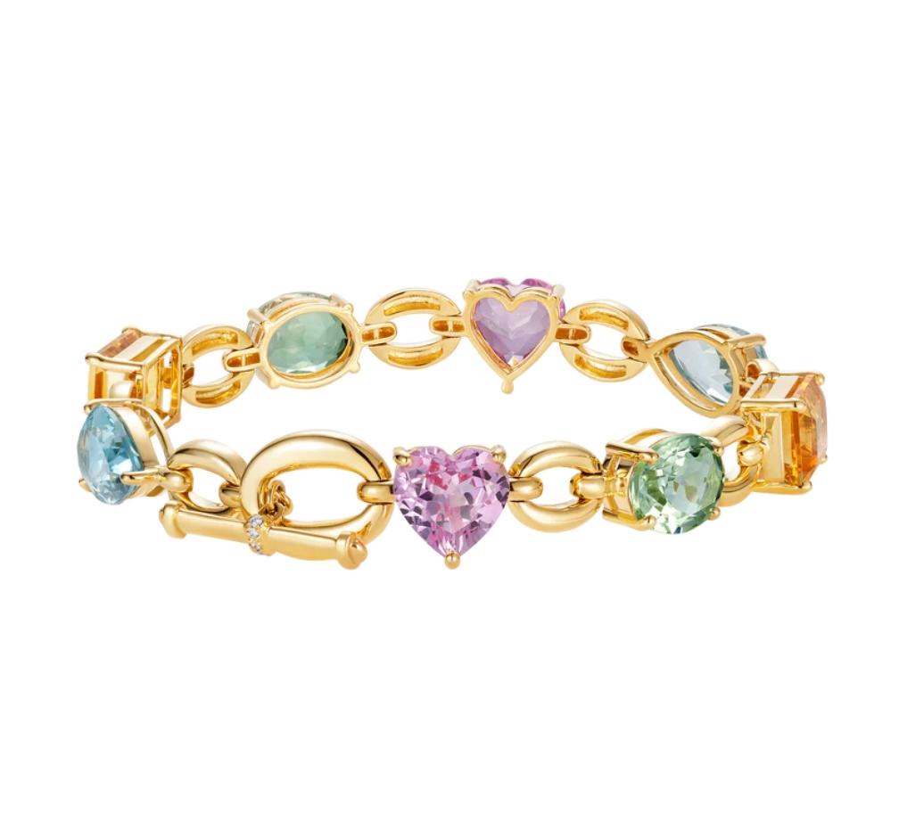 سوار Catena Multi Stone pastel Rainbow من Nadine Aysoy