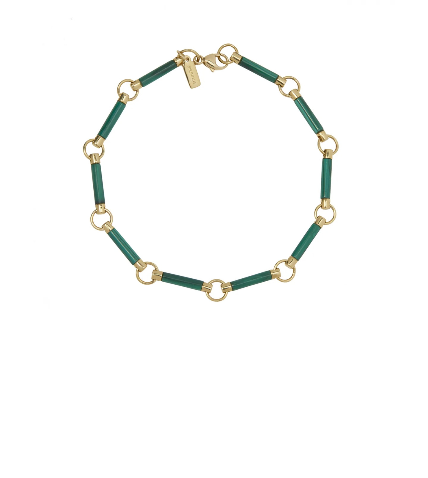 سوار Malachite Stone Chain من FoundRae