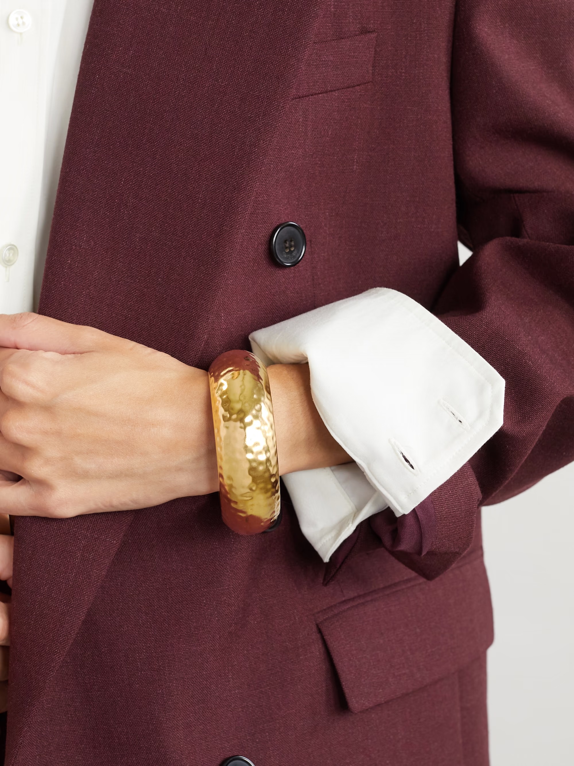 سوار Saint Laurent Gold Chunky