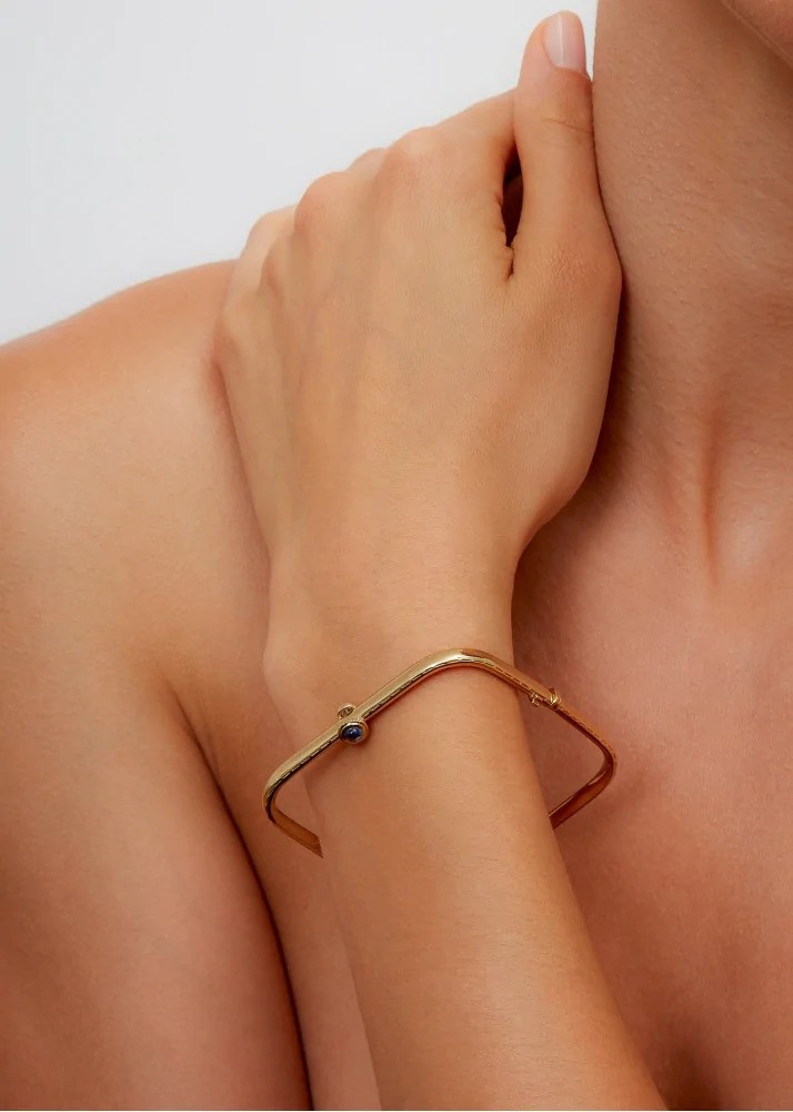 سوار jonc gousset gold or jaune من Yvonne Leon