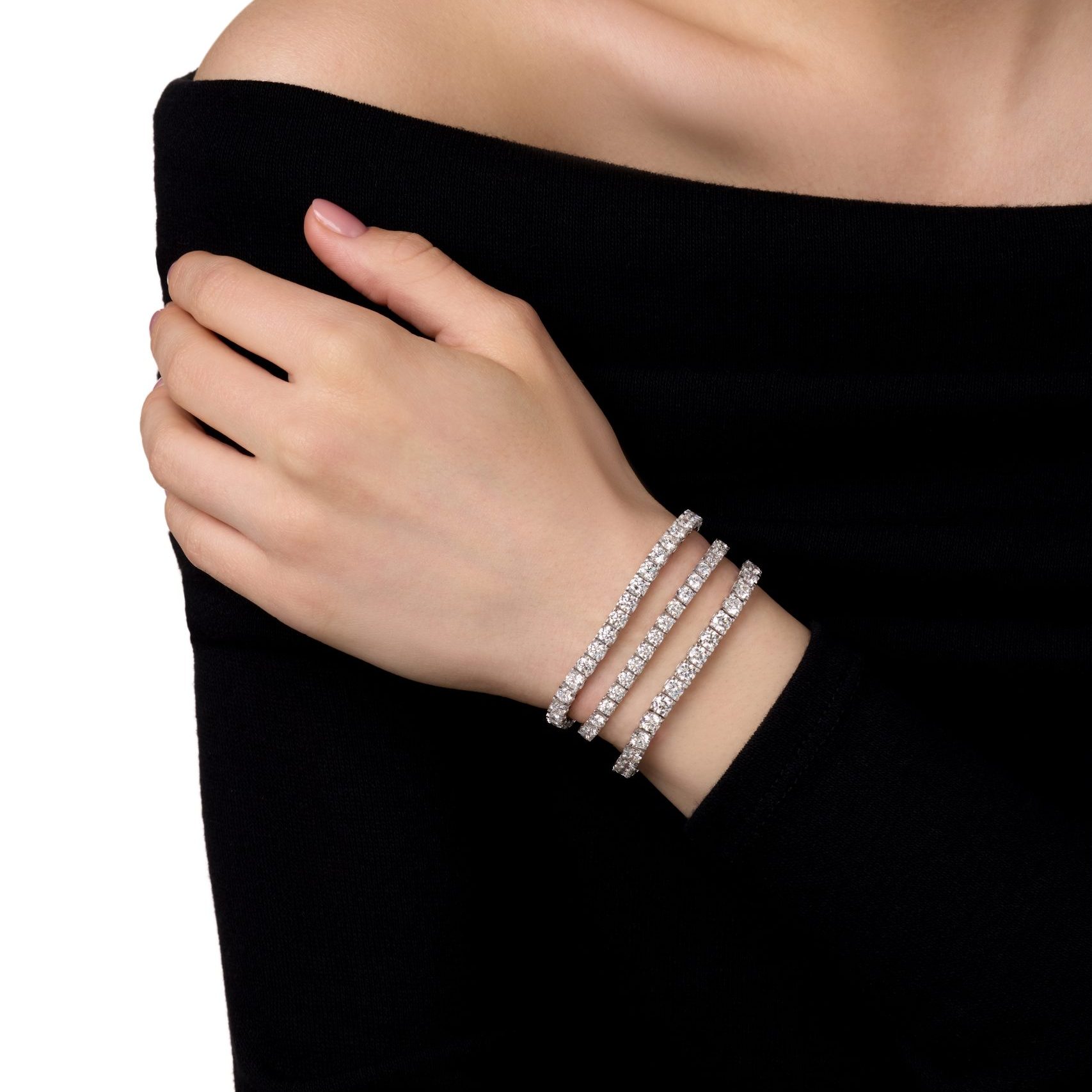 سوارClassic Tennis Diamond Bracelet   من Kahawaty