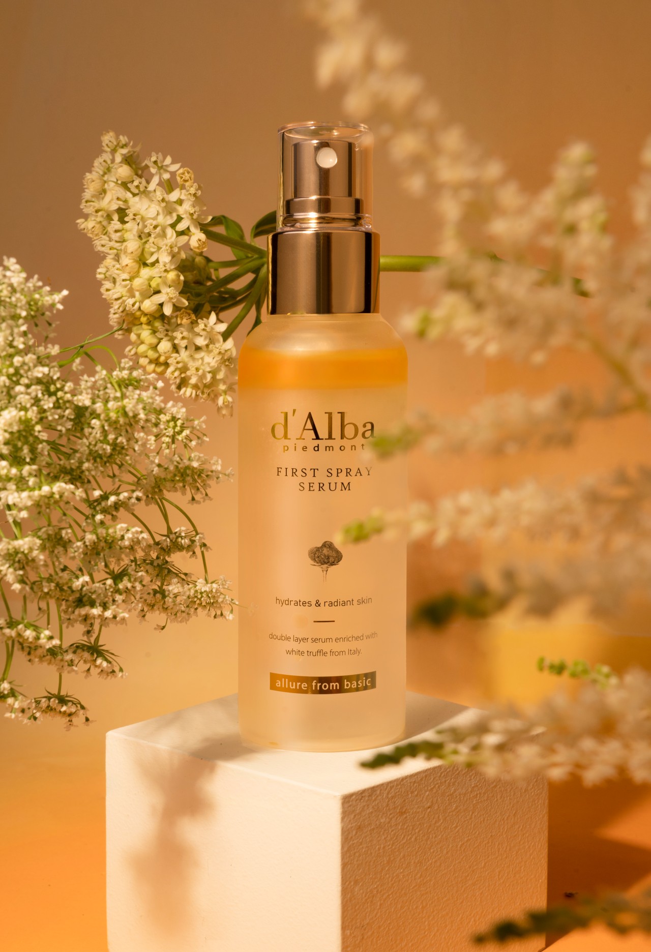 سيروم بخاخ معزّز بمستخلص الكمأة البيضاء من d’Alba