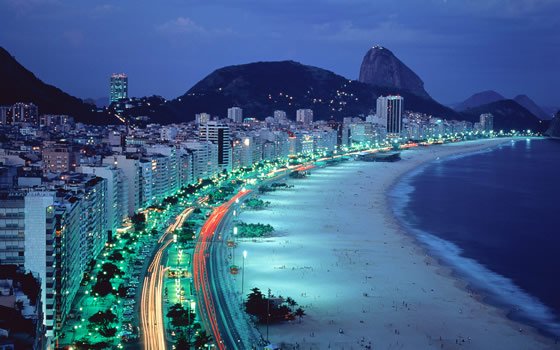 شاطئ كوباكابانا Copacabana Beach- البرازيل