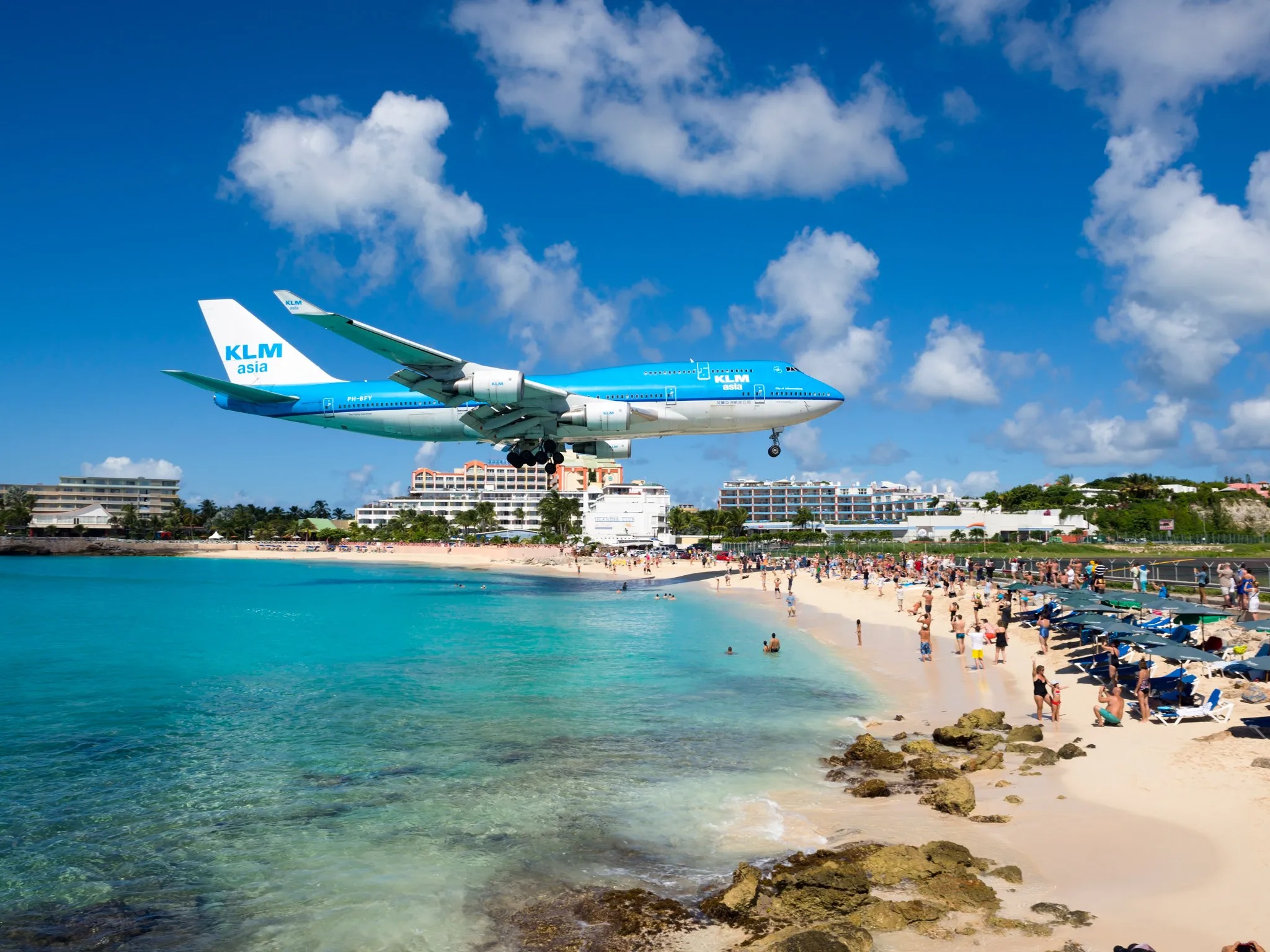 شاطئ ماهو Maho Beach، سانت مارتن