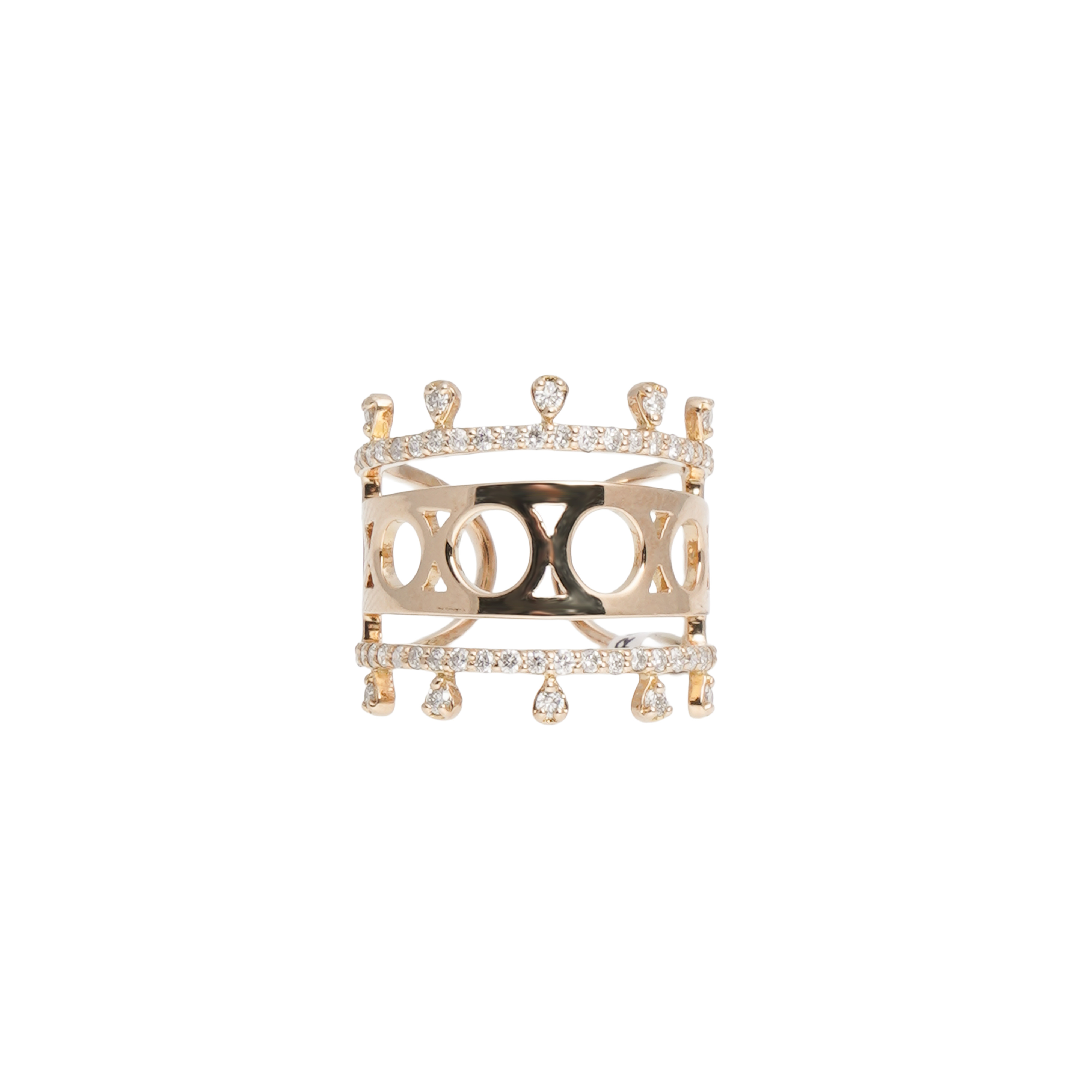 شاكيرا بخاتم Half Dia Henna Signature Ring in Gold من نودار