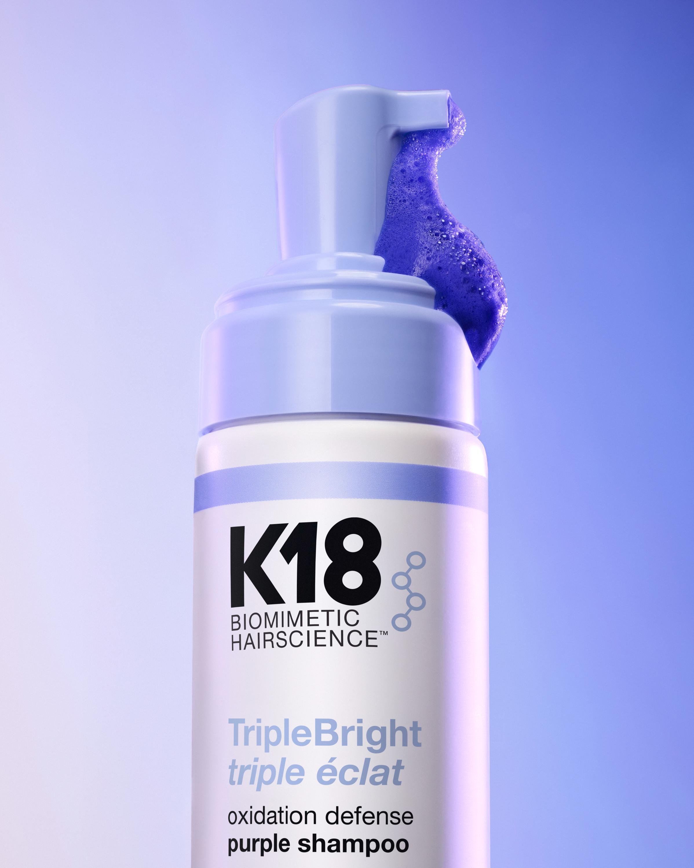 شامبو TripleBright™ Oxidation Defense Purple Shampoo من K18