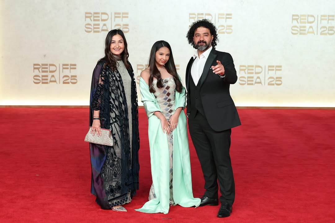 شهد أمين ولمار فادن ومحمد الدراجي خلال حفل توزيع الجوائز