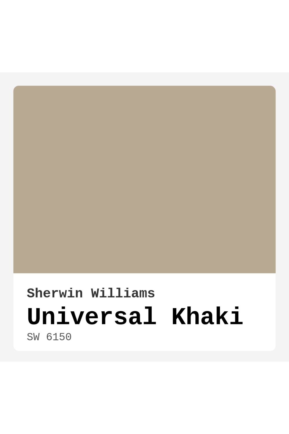 شيروين-ويليامز  تختار  Universal Khaki SW 6150  ليكون بطل الصيحات اللونية في 2026