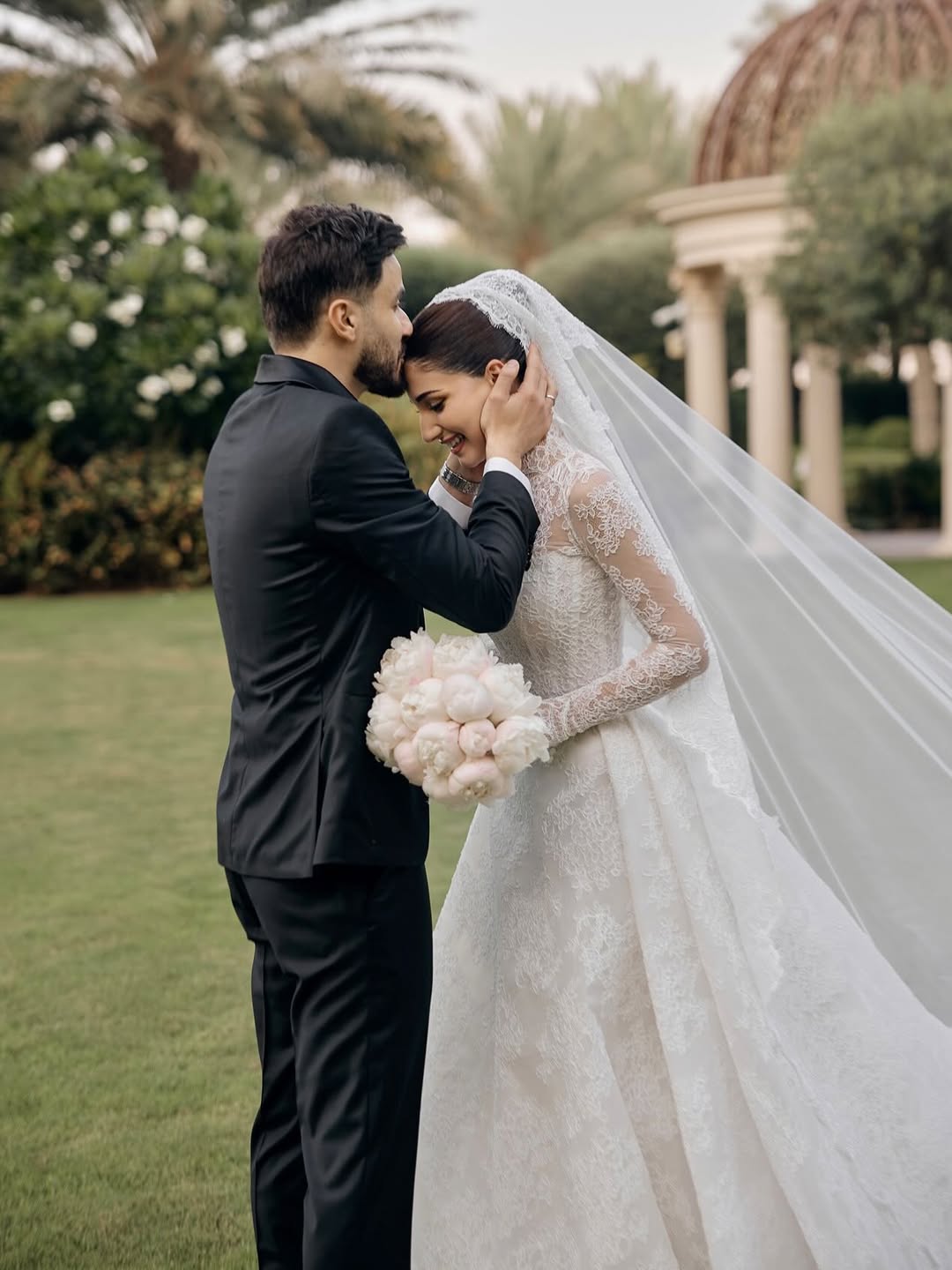 شيرين بيوتي خلال حفل زفافها