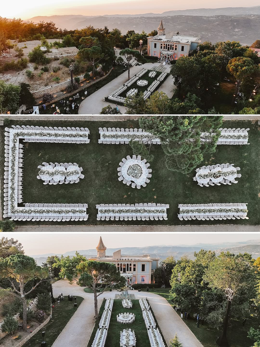 صورة حفل زفاف بالطائرة المسيرة من candid Image