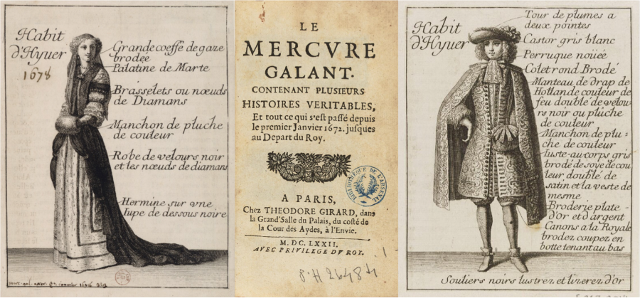 صورة من مجلة الموضة مركور غالان التي ظهرت في القرن الثامن والتاسع عشر