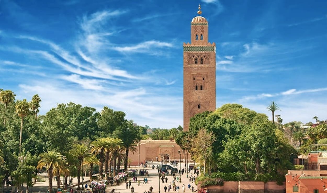 صومعة الكتبية وساحة جامع الفنا Koutoubia Mosque & Jemaa el-Fna