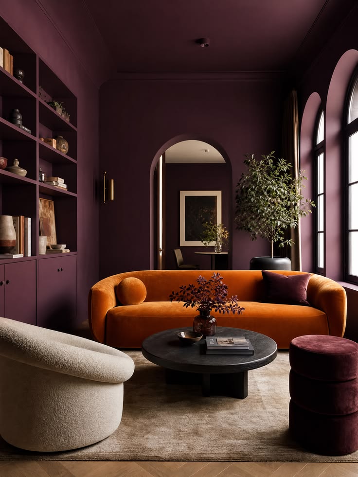 صيحة غمر اللون Color Drenchingالتي تعتمد على استخدام اللون نفسه