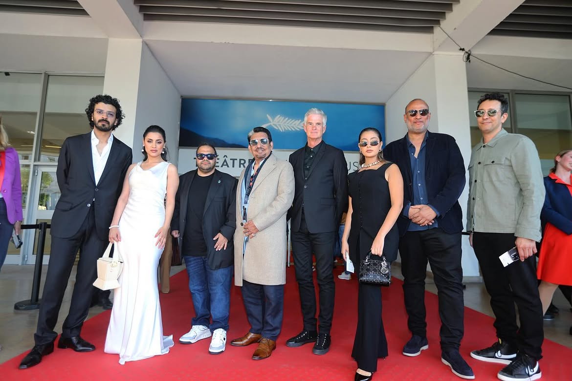 طاقم عمل فيلم نورة في مهرجان كان السينمائي