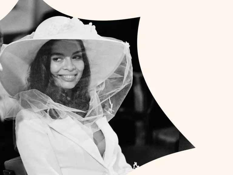 طرحة زفاف بيانكا جاغر Bianca Jagger