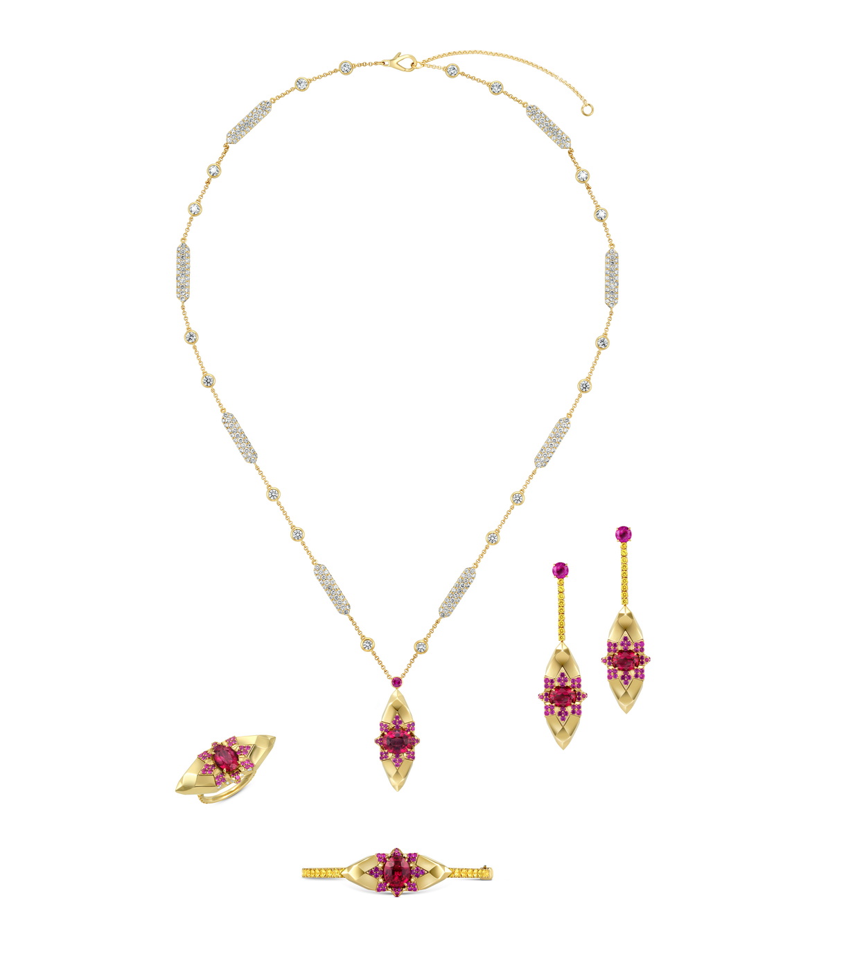 طقم فاخر من مجموعة Illuminated Wonders