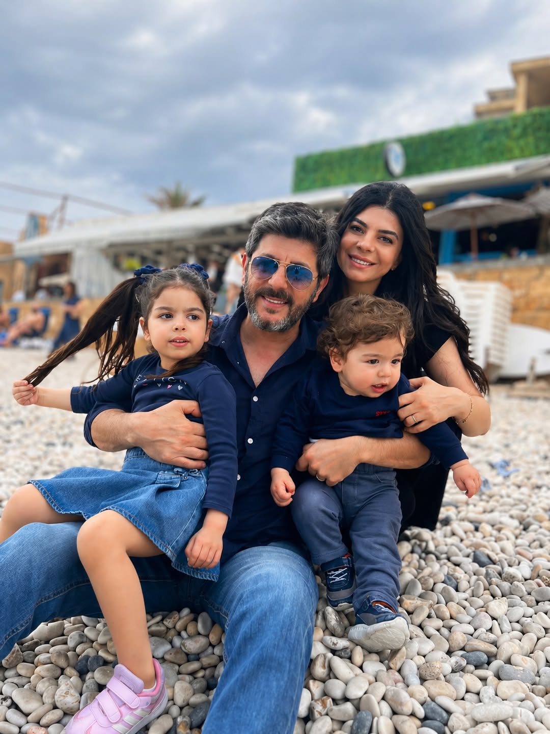 طوني عيسى وزوجته أمونة عيد في البترون