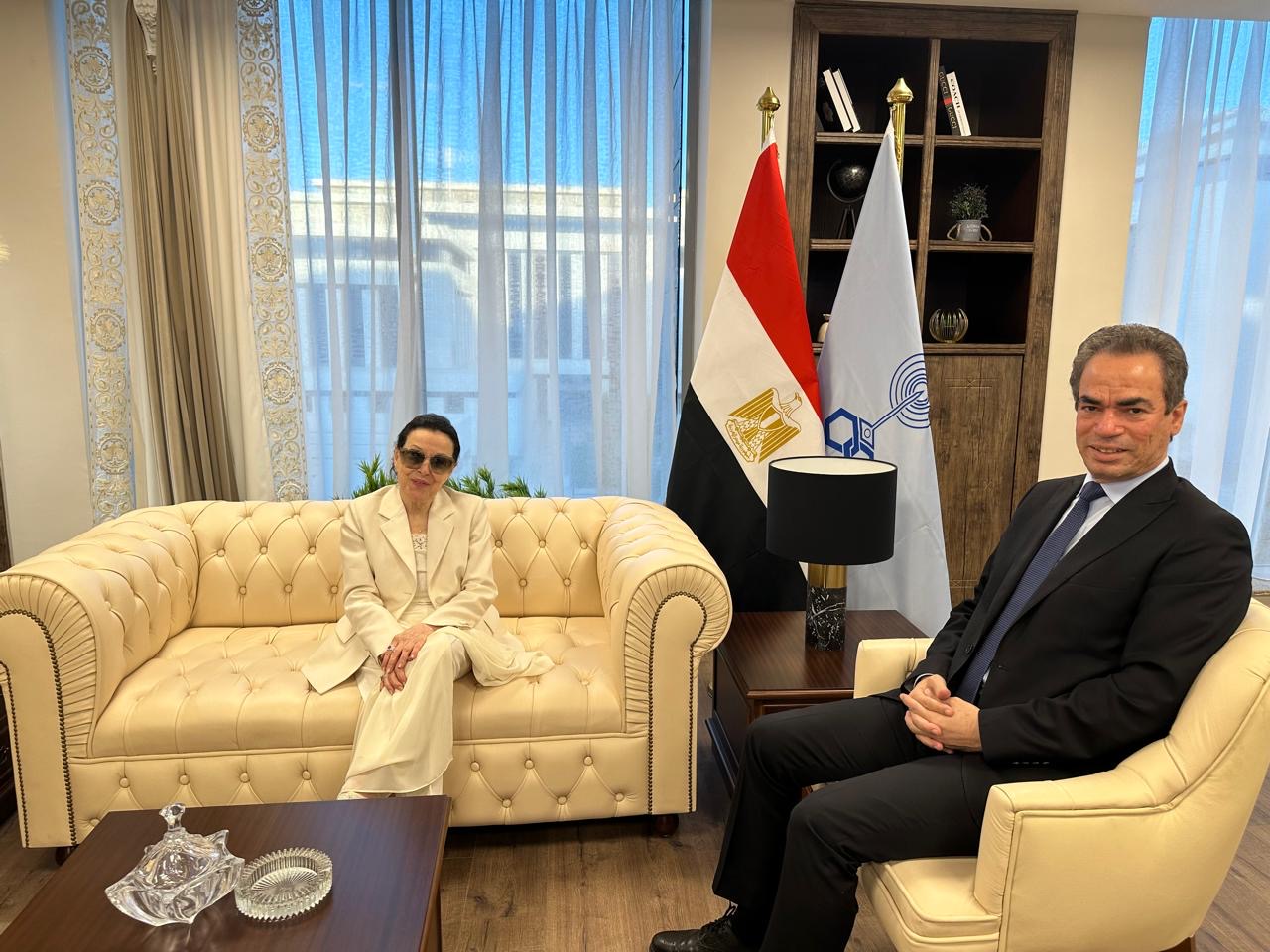 نجاة الصغيرة في أخر ظهور لها بالعاصمة الإدارية الجديدة في مصر