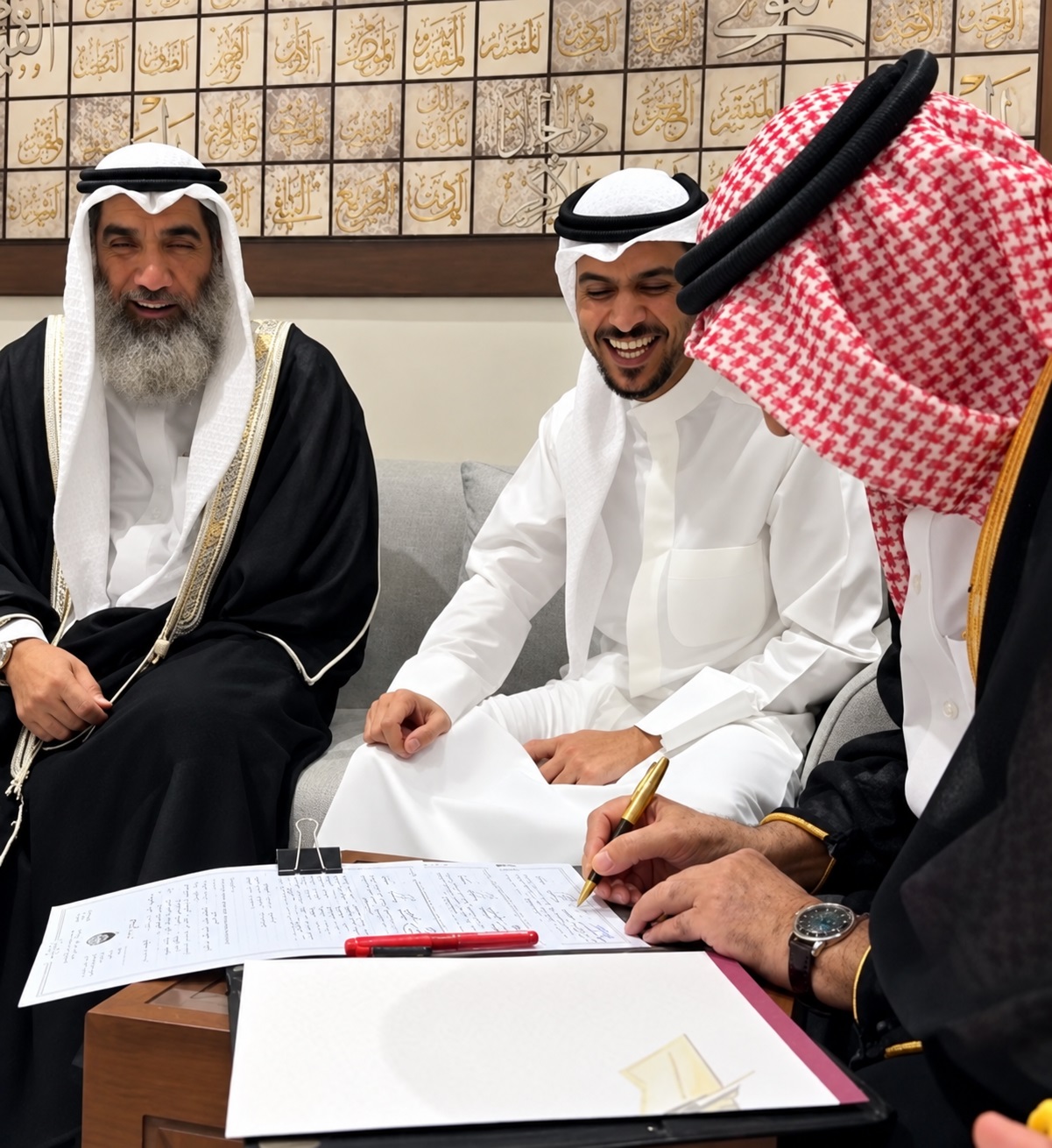 عايض يوسف يحتفل بعقد قرانه
