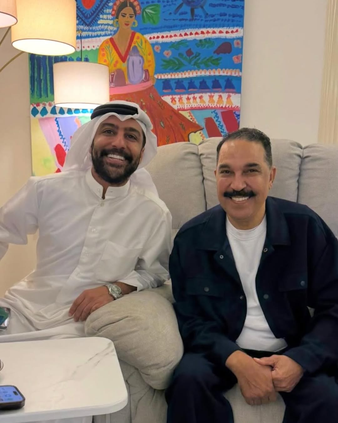 عبد الله الرويشد مع محمد صفر في لقاء قبل الخطوبة