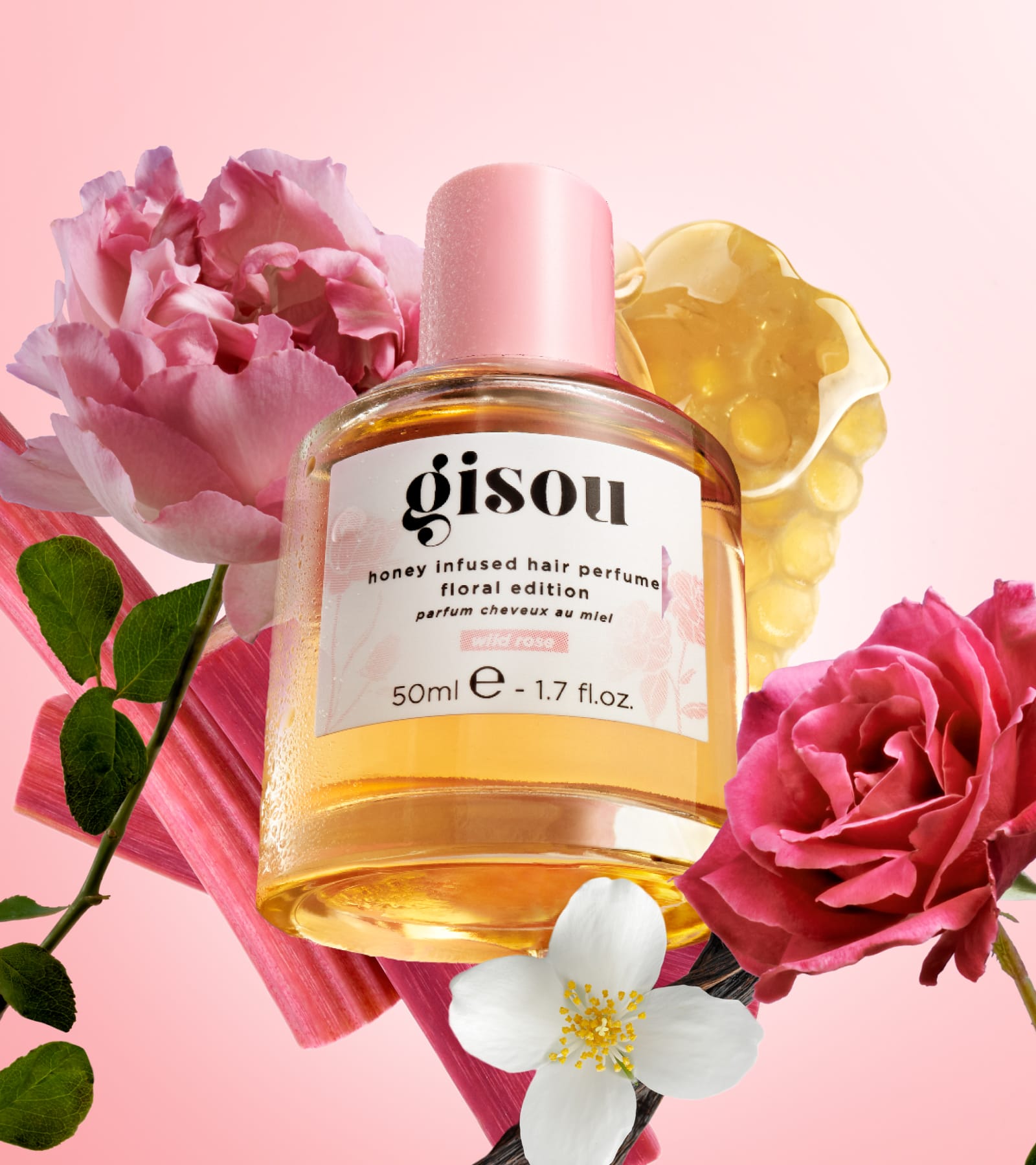عطر الشعر من Gisou: نفحات صيفية برائحة العسل والوردة البرية