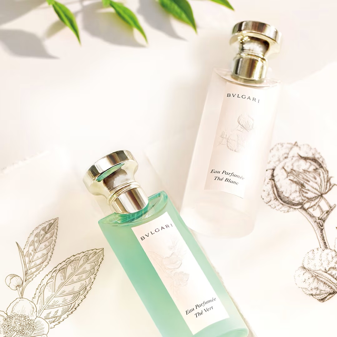عطرا Eau Parfumée au Thé Blanc و Eau Parfumée au Thé Vert من علامة بولغاري