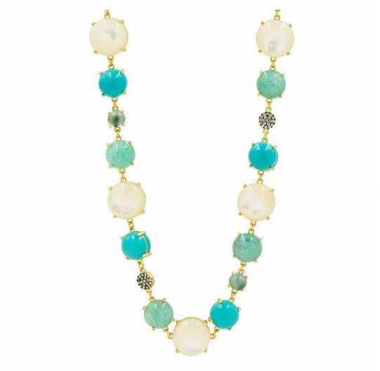 عقد فيروز Multi Stone Long من Freida Rothman