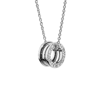 عقد B.zero1 Classic من الذهب الأبيض من بولغري BVLGARI
