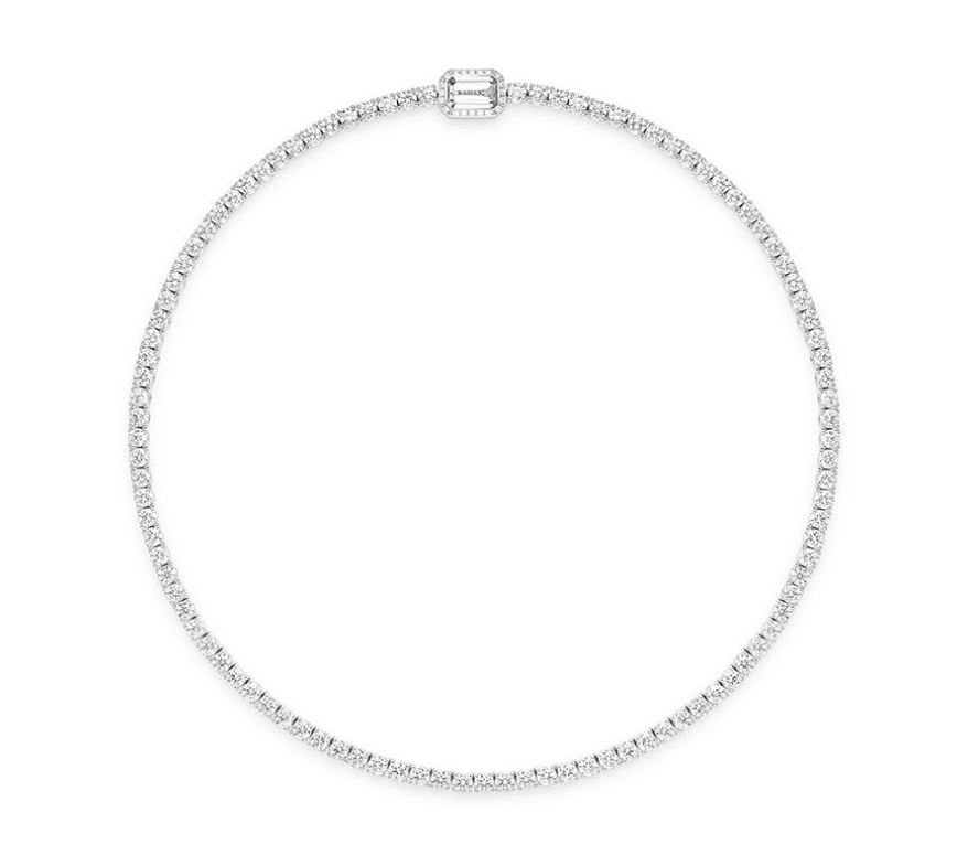 عقد Rivière Vendôme المرصع بالألماس الأبيض من بوشرون Boucheron