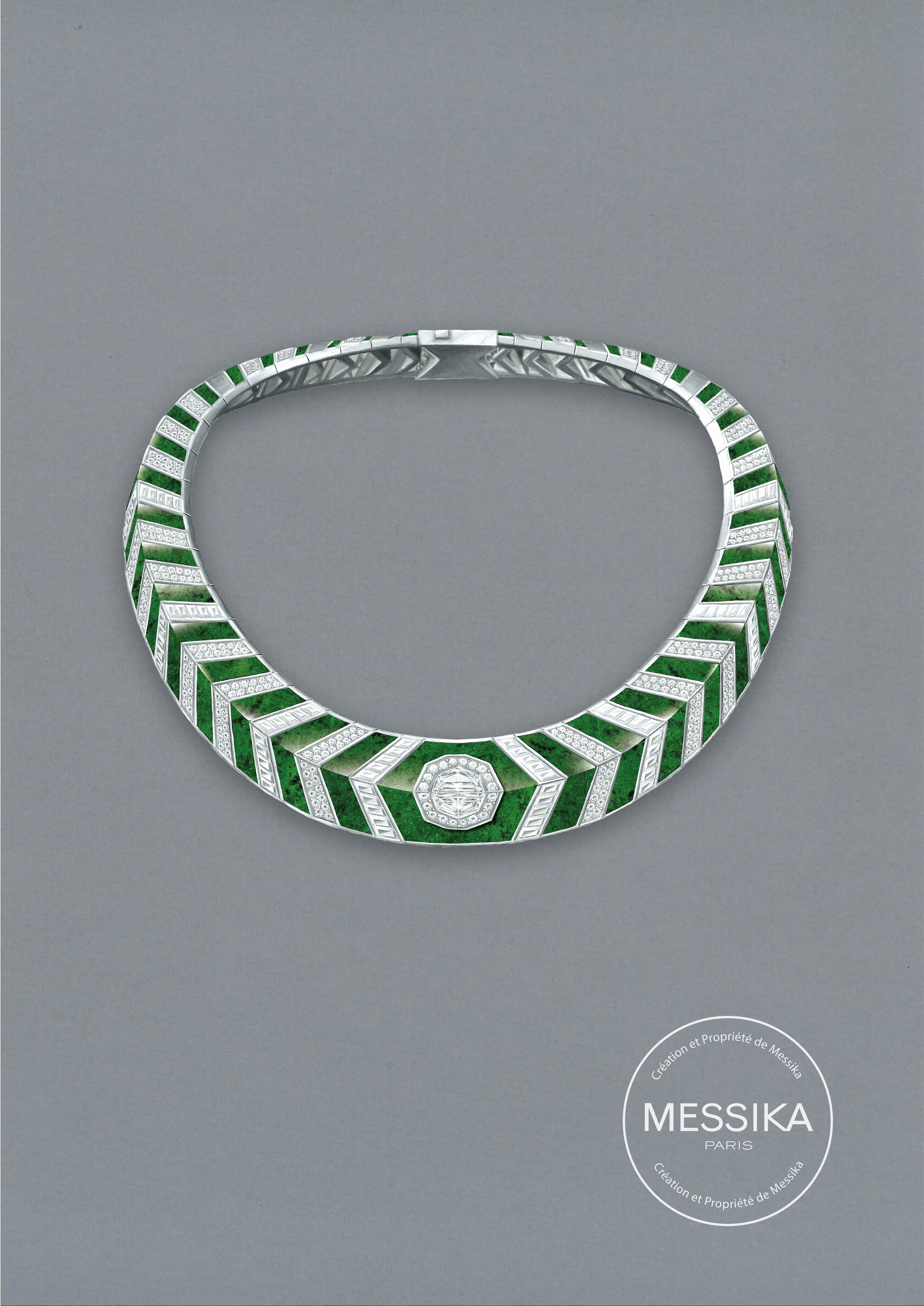 عقد Zebra Luhlaza من مجموعة Zebra  لدار Messika