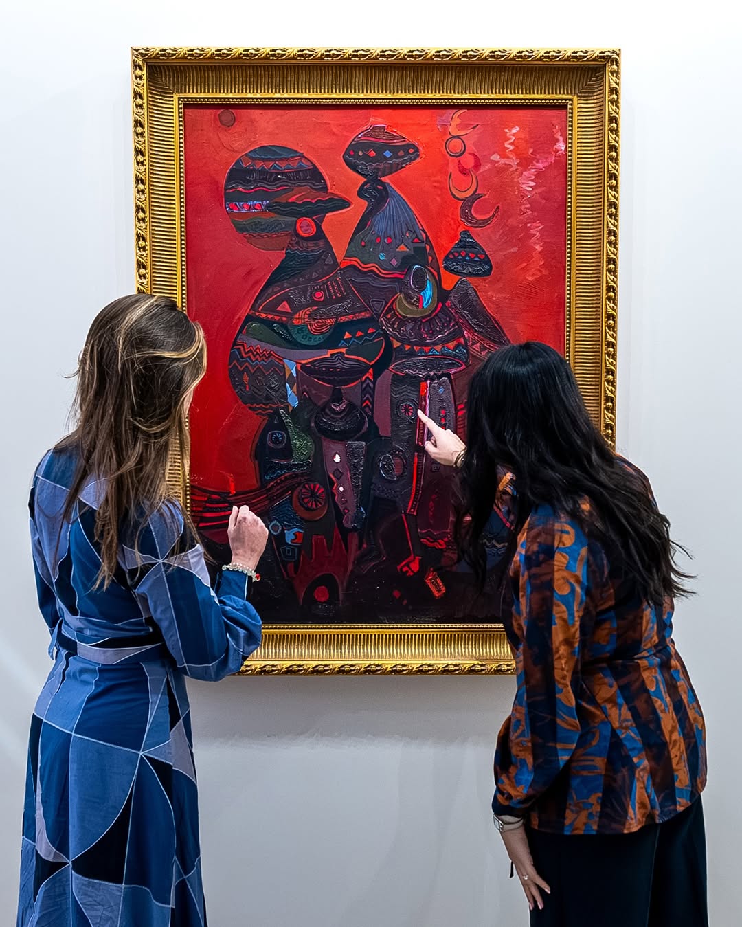 عمل البروفيسور عبدالحليم رضوي الذي تم عرضه في أول مزاد فني نظمته دار Sotheby’s في المملكة