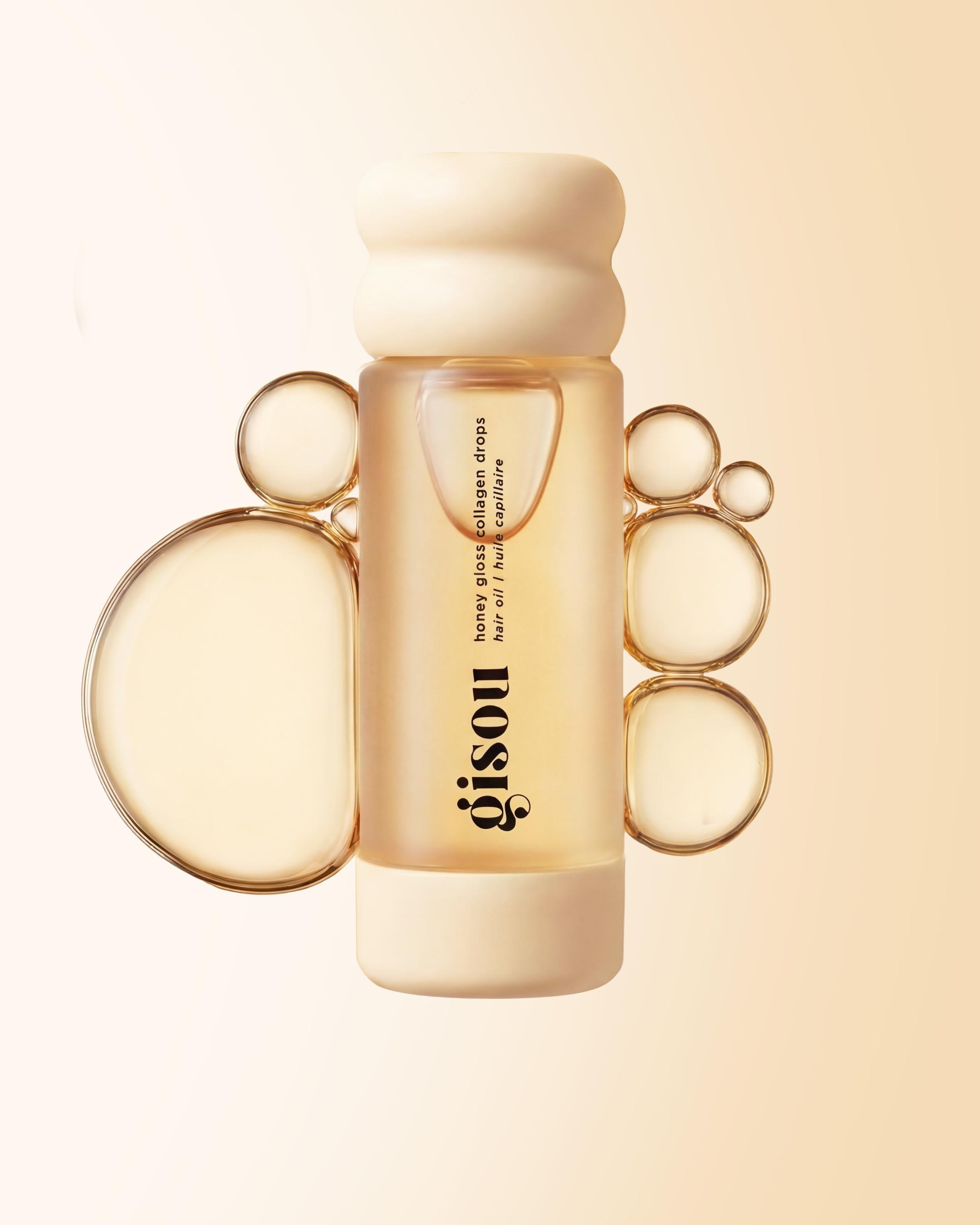 ـ الإصدار الجديد من Gisou زيت Honey Gloss Collagen Drops Hair Oil