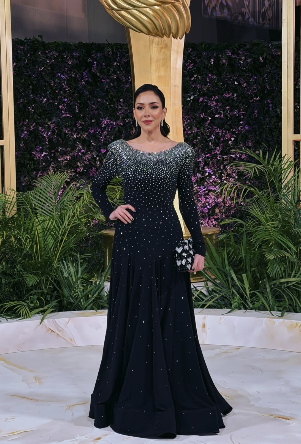 فاطمة البنوي بتصميم من Atelier Hekayat في حفل Joy Awards 2026