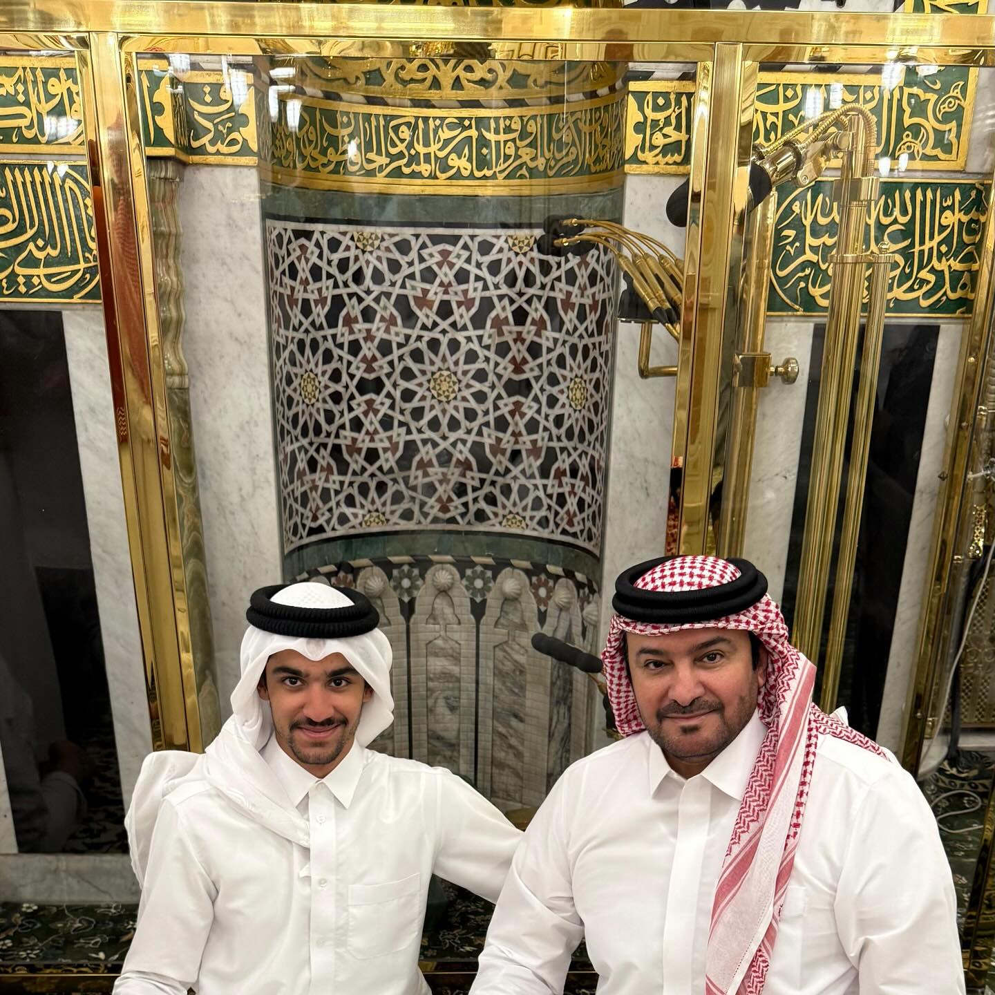 فاهد ووالده مبارك الهاجري