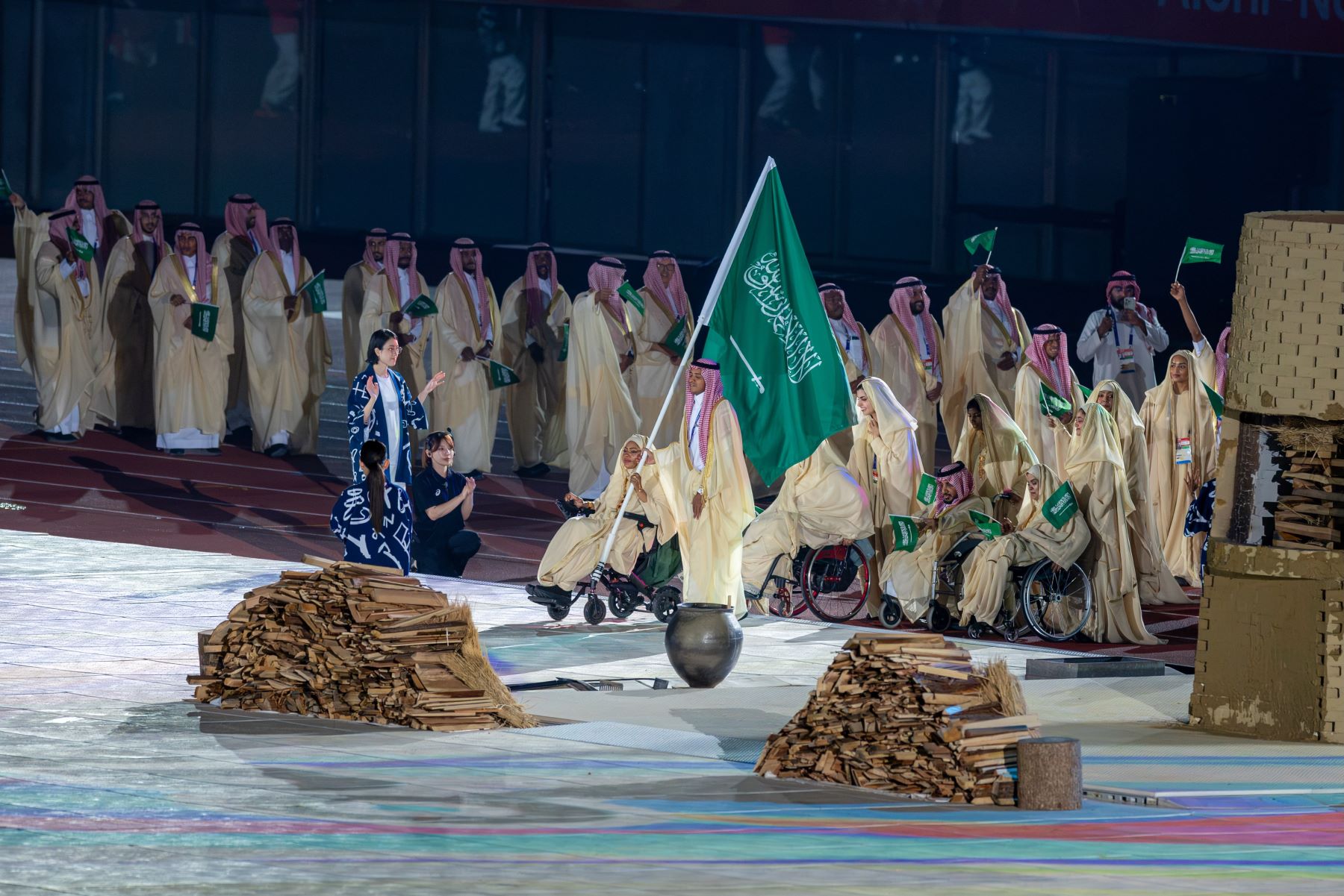 فريق السعودية في حفل افتتاح دورة الألعاب البارالمبية الآسيوية الخامسة