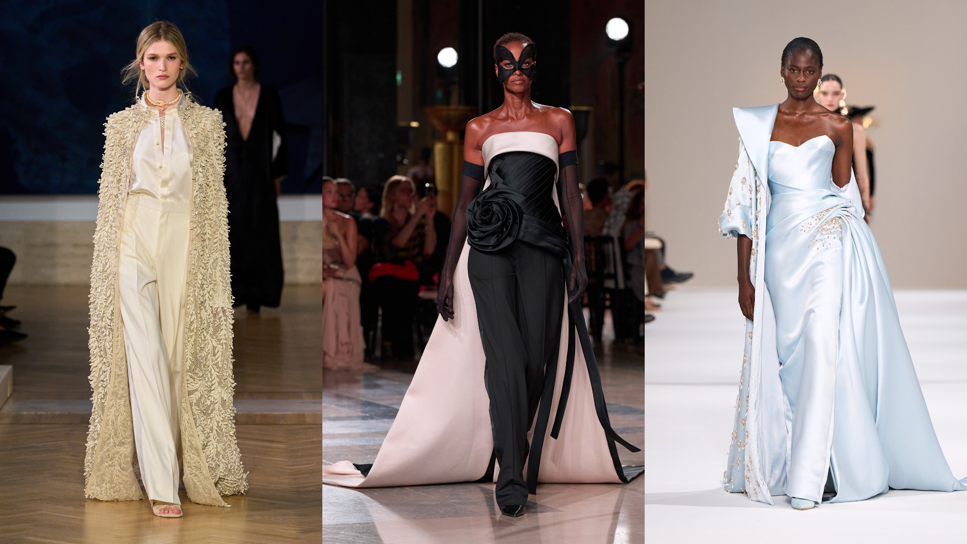 فساتين بكابات طويلة من إيلي صعب وTamara Ralph وFendi