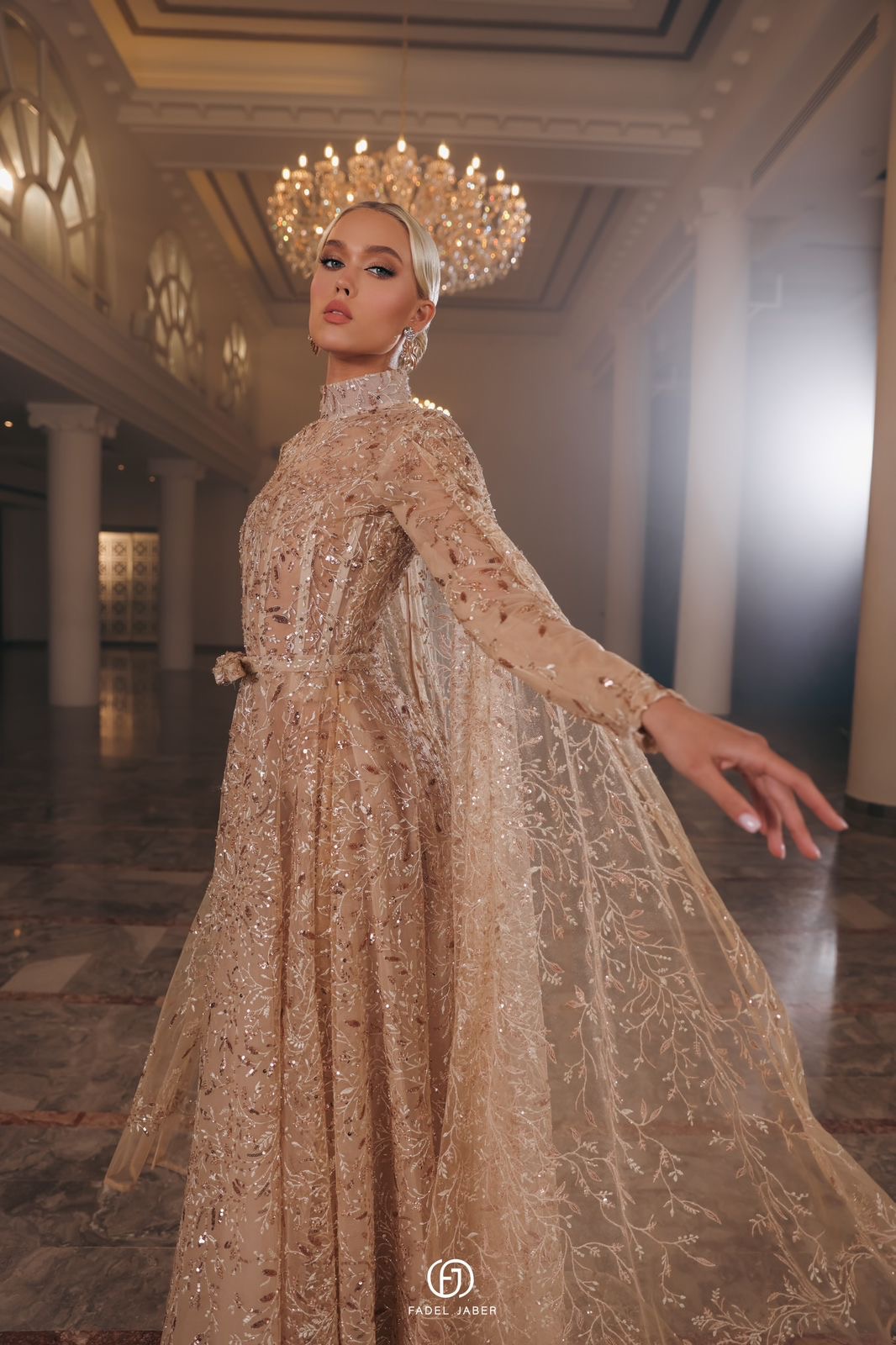 فستان زفاف راق لعروس محافظة