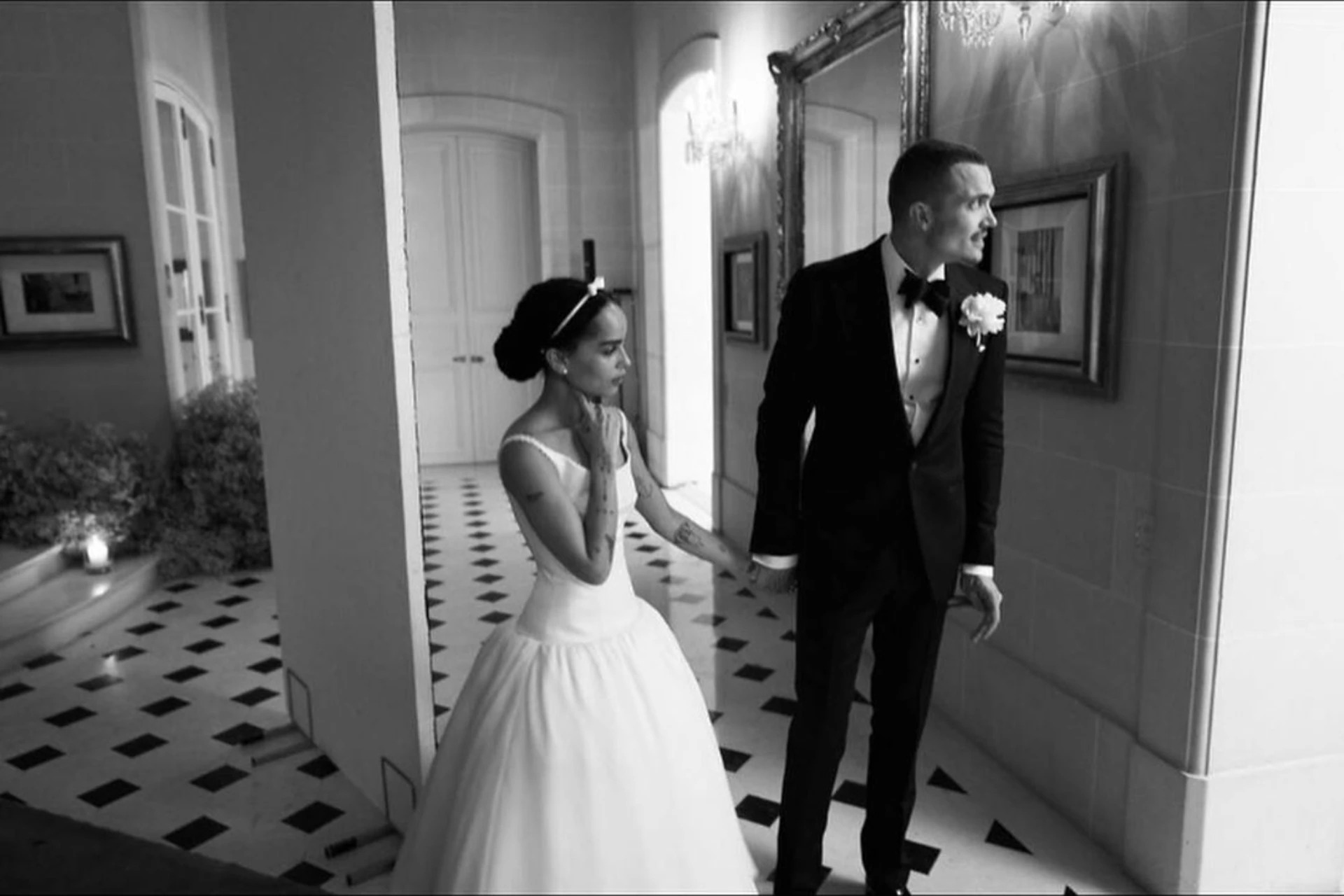 فستان زفاف زوي كرافيتز Zoë Kravitz، ٢٠١٩