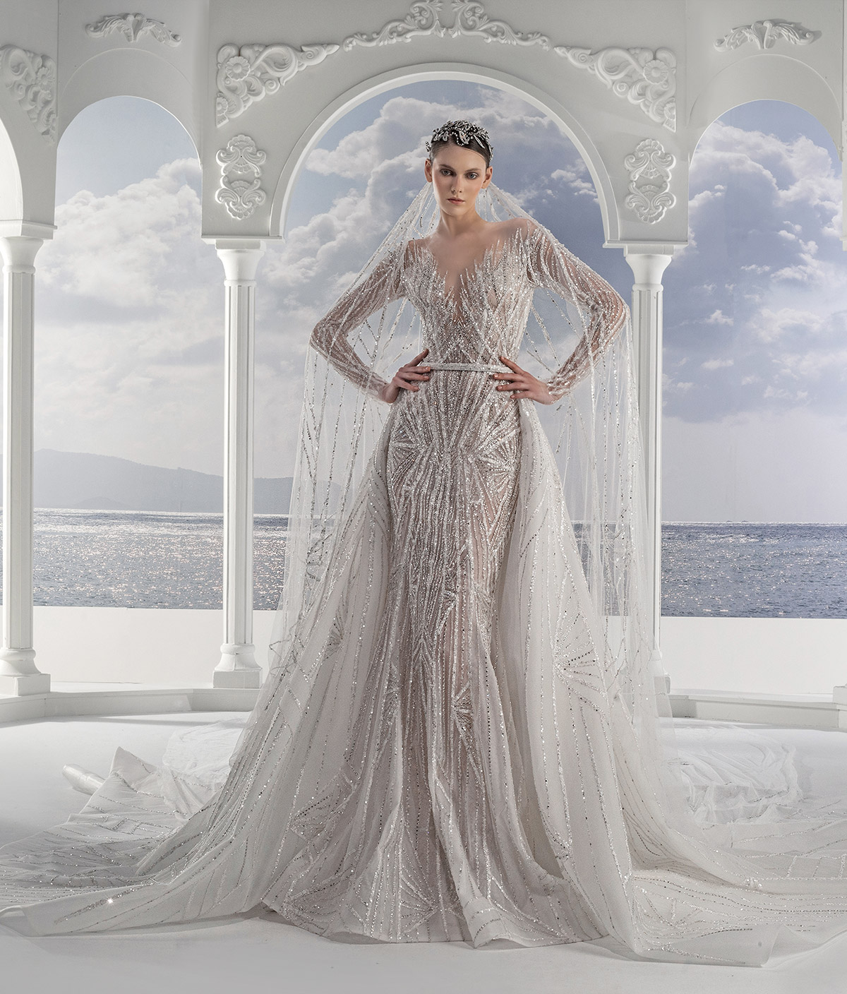 فستان زفاف مزخرف لزياد نكد