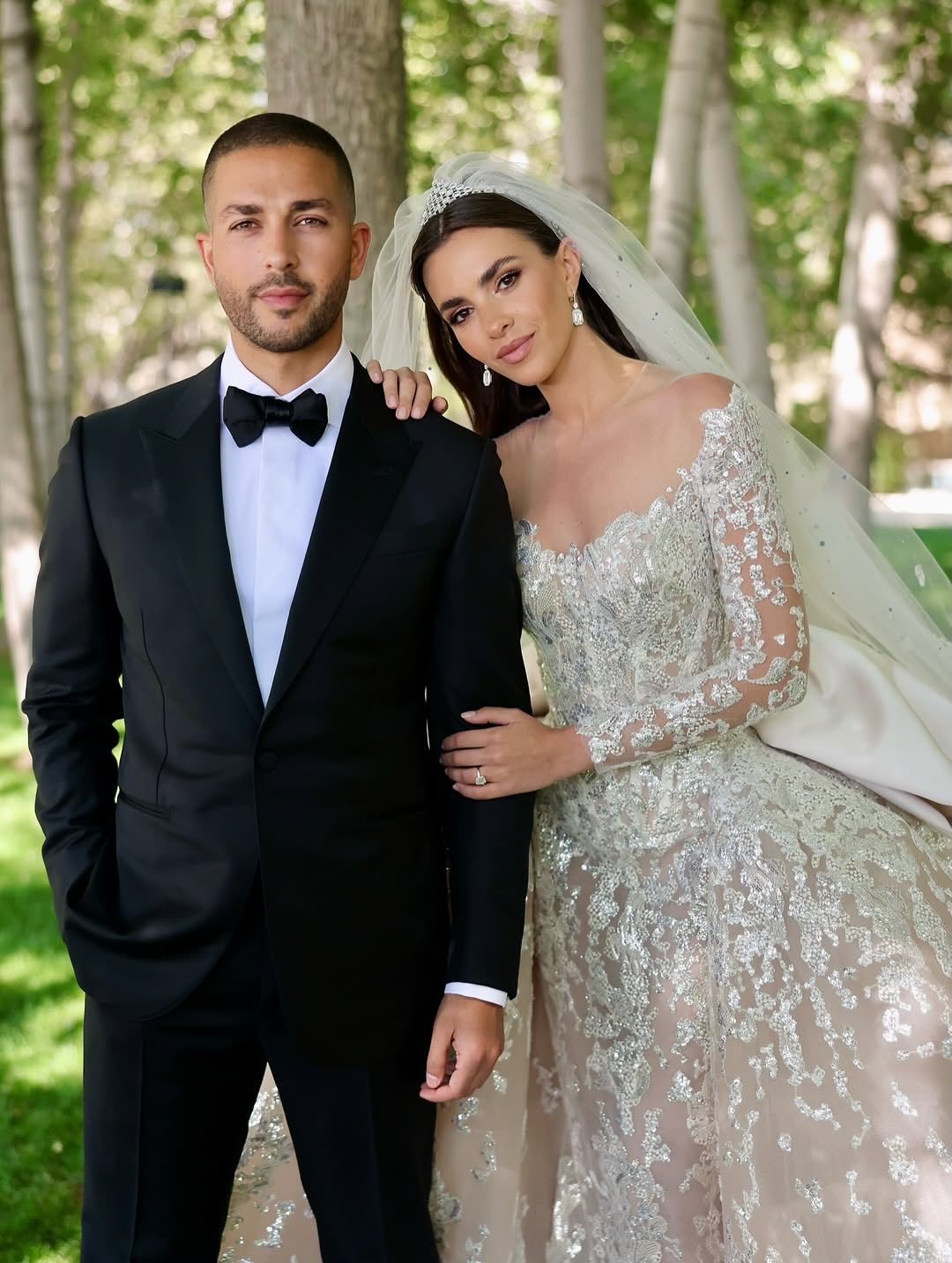 فستان زين قطامي بتوقيع ايلي صعب