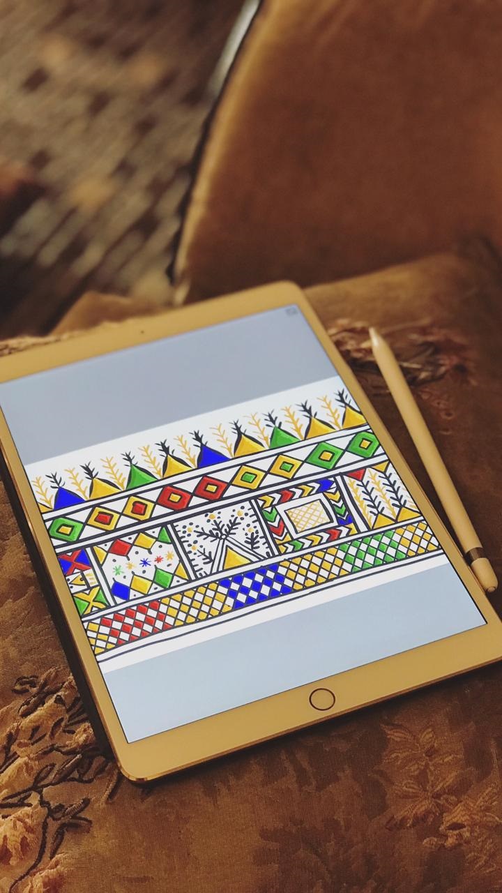 فن القط العسيري من الفنانة ريما الباز