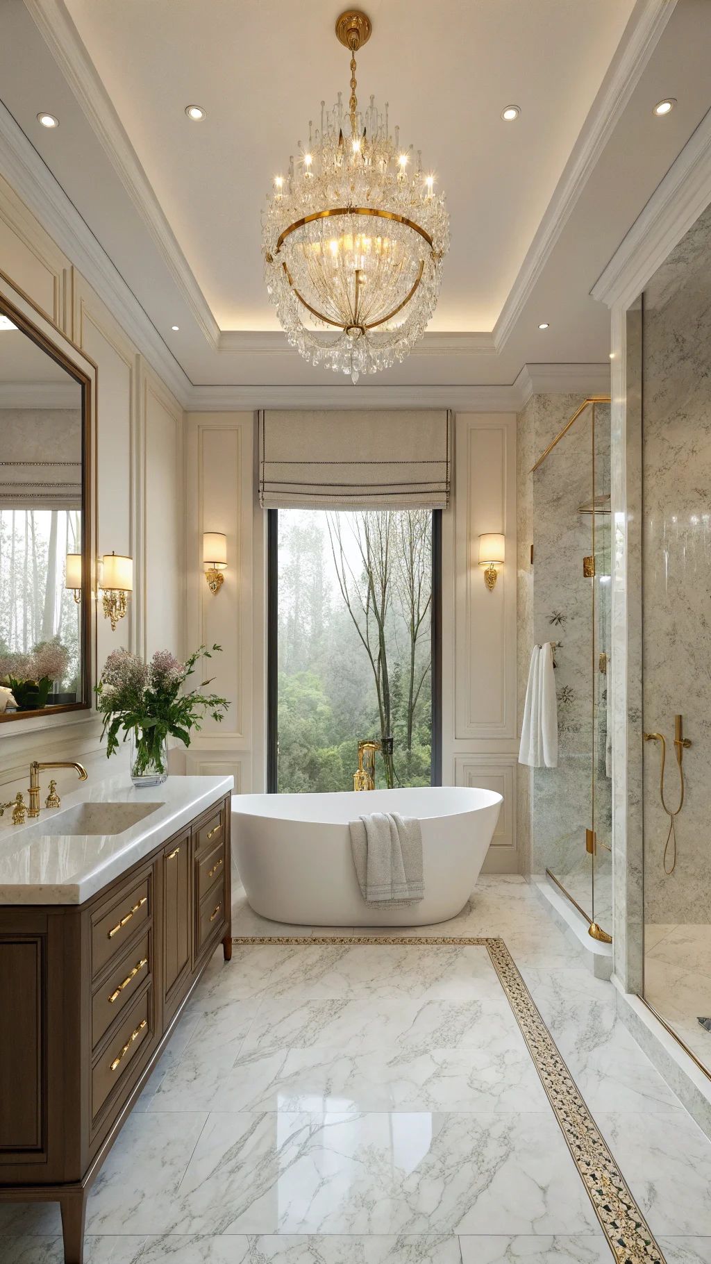 في الحمامات المحدودة المساحة، يفضل اختيار حوض واحد