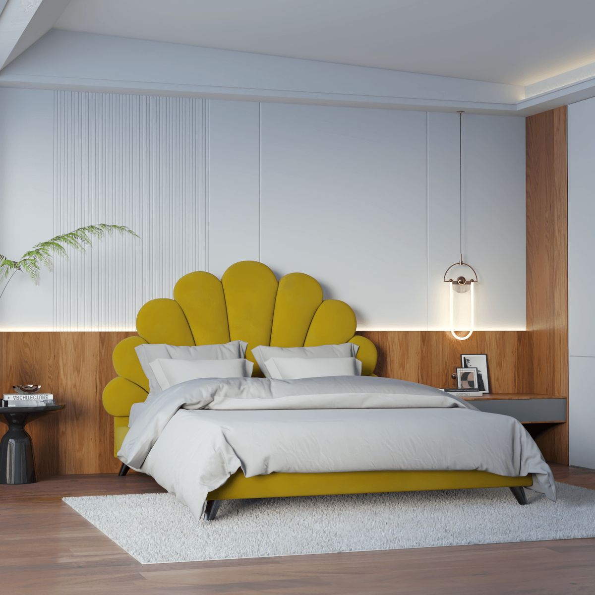 في 2026، يتحول إطار السرير إلى النقطة المحورية التي يُبنى حولها تصميم الغرفة بأكمله